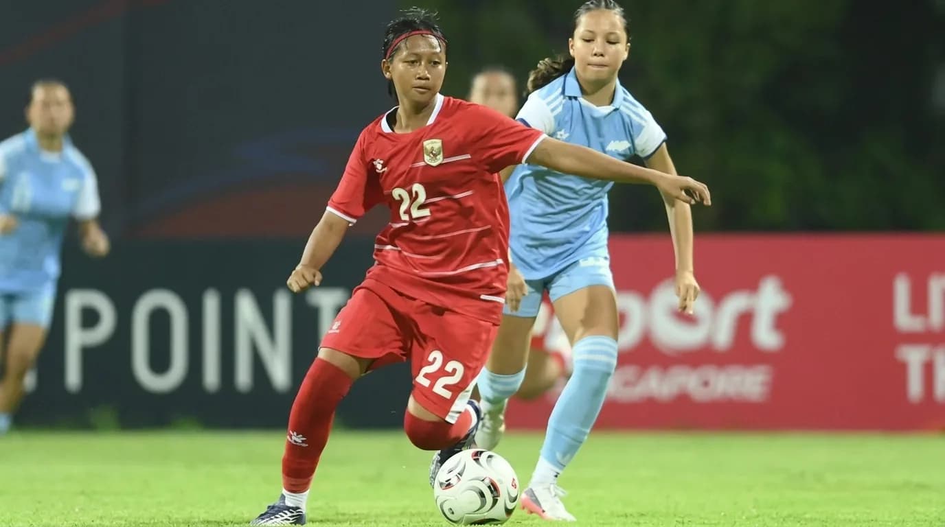 Indonesia U-17 Putri Hajar Singapura 5-0 dan Lolos ke Piala Asia 2027