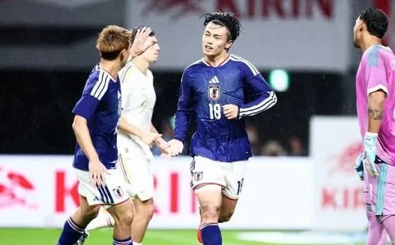 Jepang Tundukkan Venezuela 2-1, Samurai Biru Menang Dramatis di Laga Uji Coba