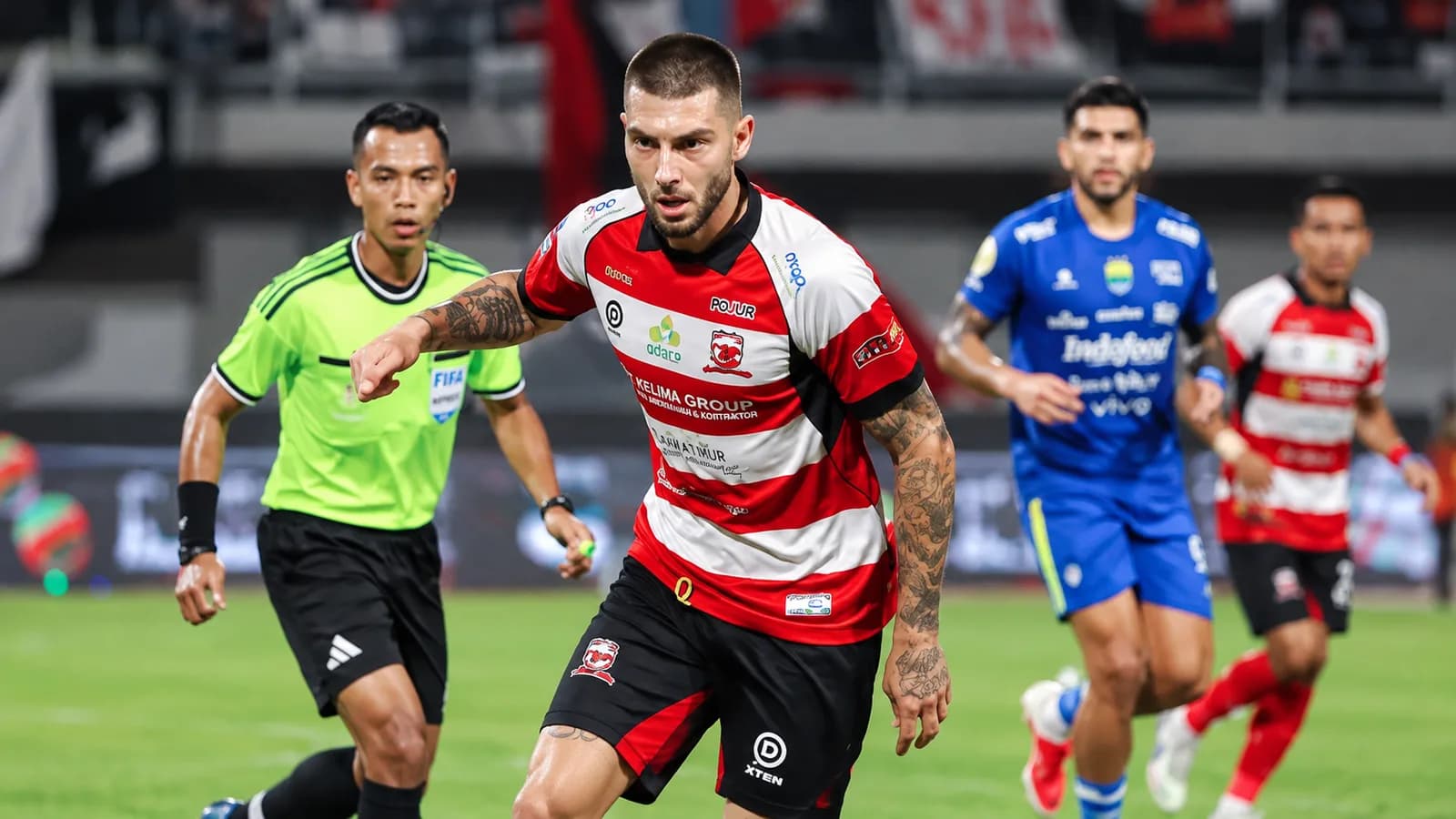 Madura United Tumbangkan Persib 1-0, Gol Menit Ke-89 Antar Sape Kerrab ke Tiga Besar